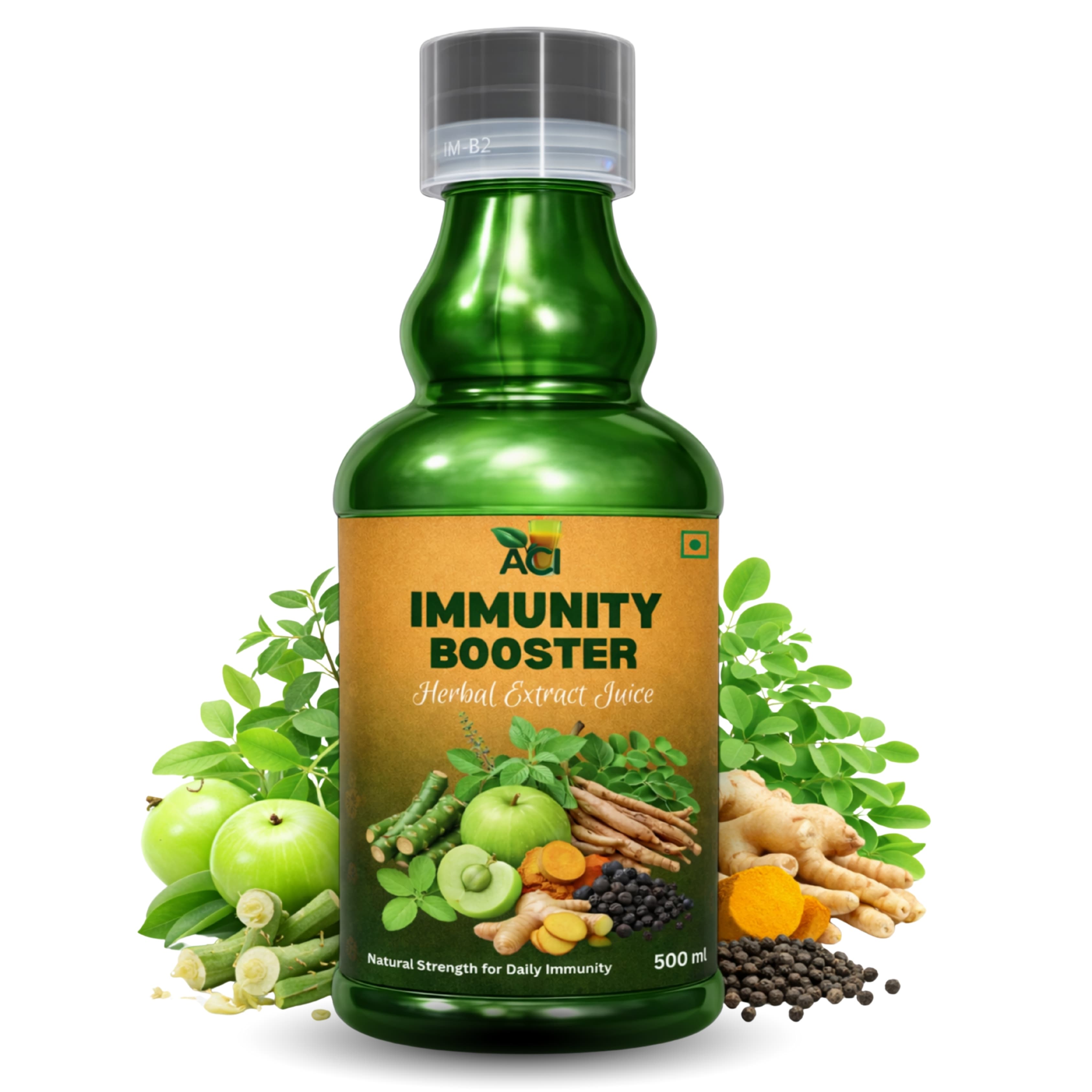 Immunity Booster Juice - Premium Ayurvedic Formula for Cold, Cough & Daily Defense (500ml & 1 L) Aci Agro Solution - Ayurvedic Herbal Medicine