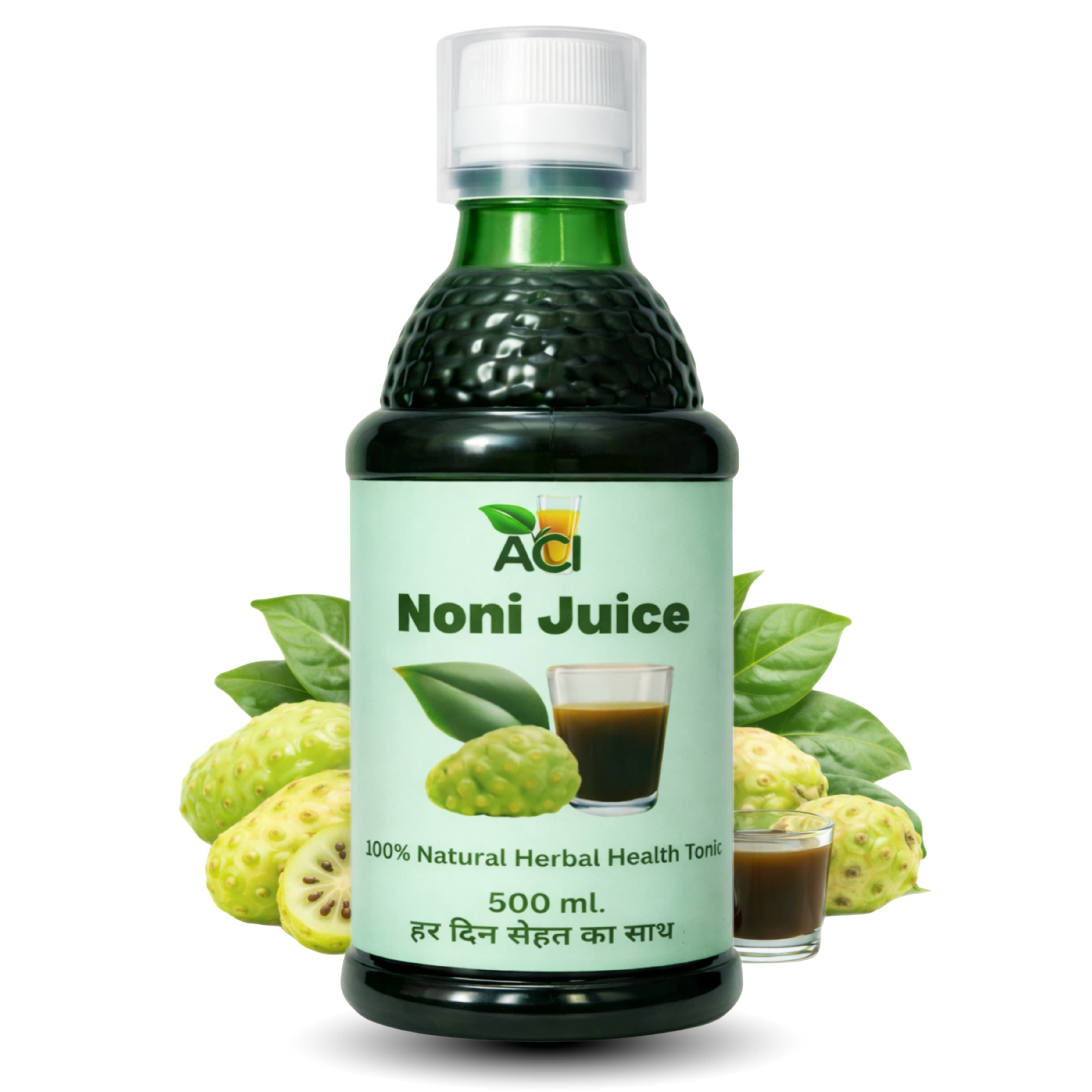 Noni Juice - Pure Morinda Citrifolia Extract for Cellular Energy & Immunity (500 ml &1L) Aci Agro Solution - Ayurvedic Herbal Medicine