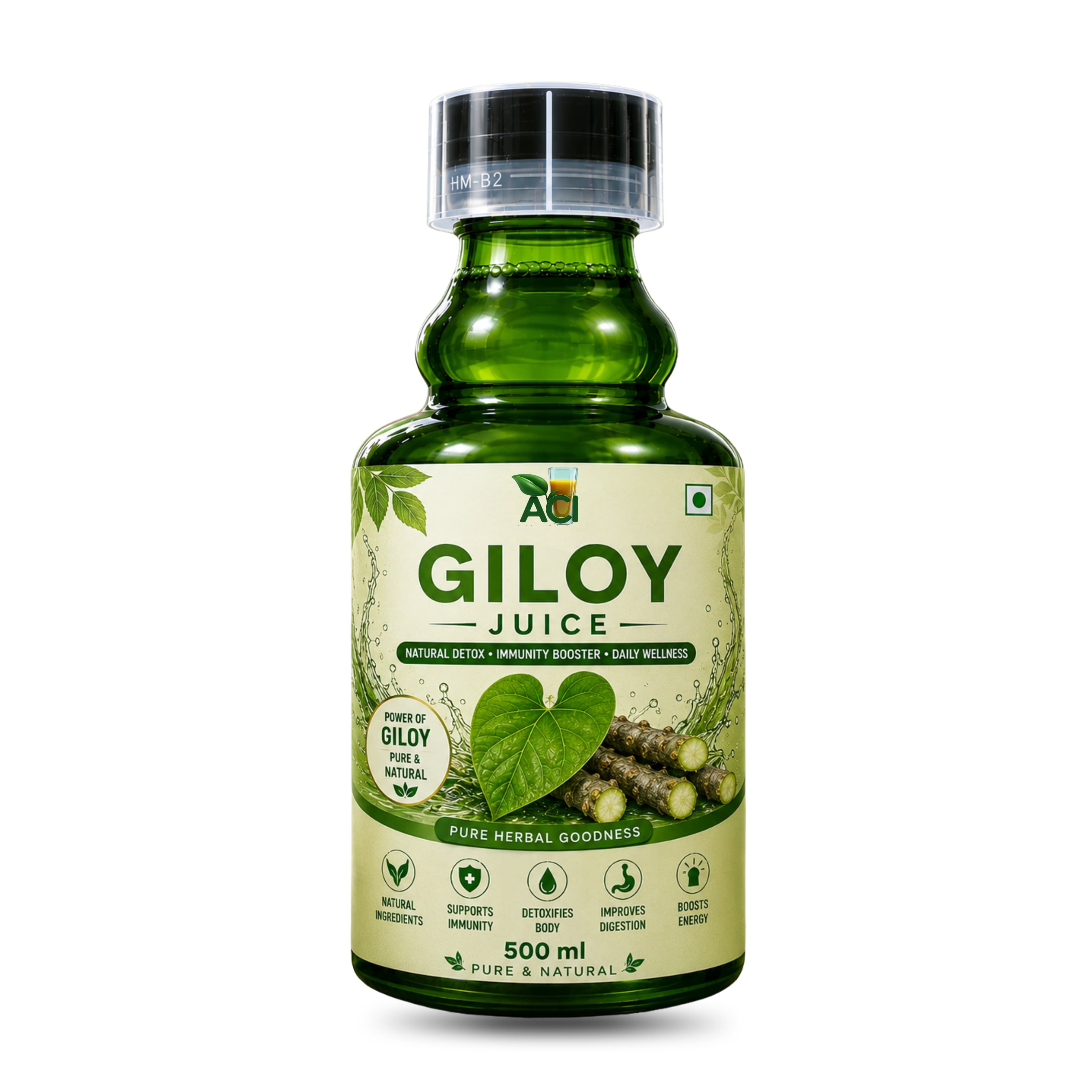 Giloy Juice - Powerful Ayurvedic Immunity Booster & Chronic Fever Relief (500 ml & 1L) Aci Agro Solution - Ayurvedic Herbal Medicine