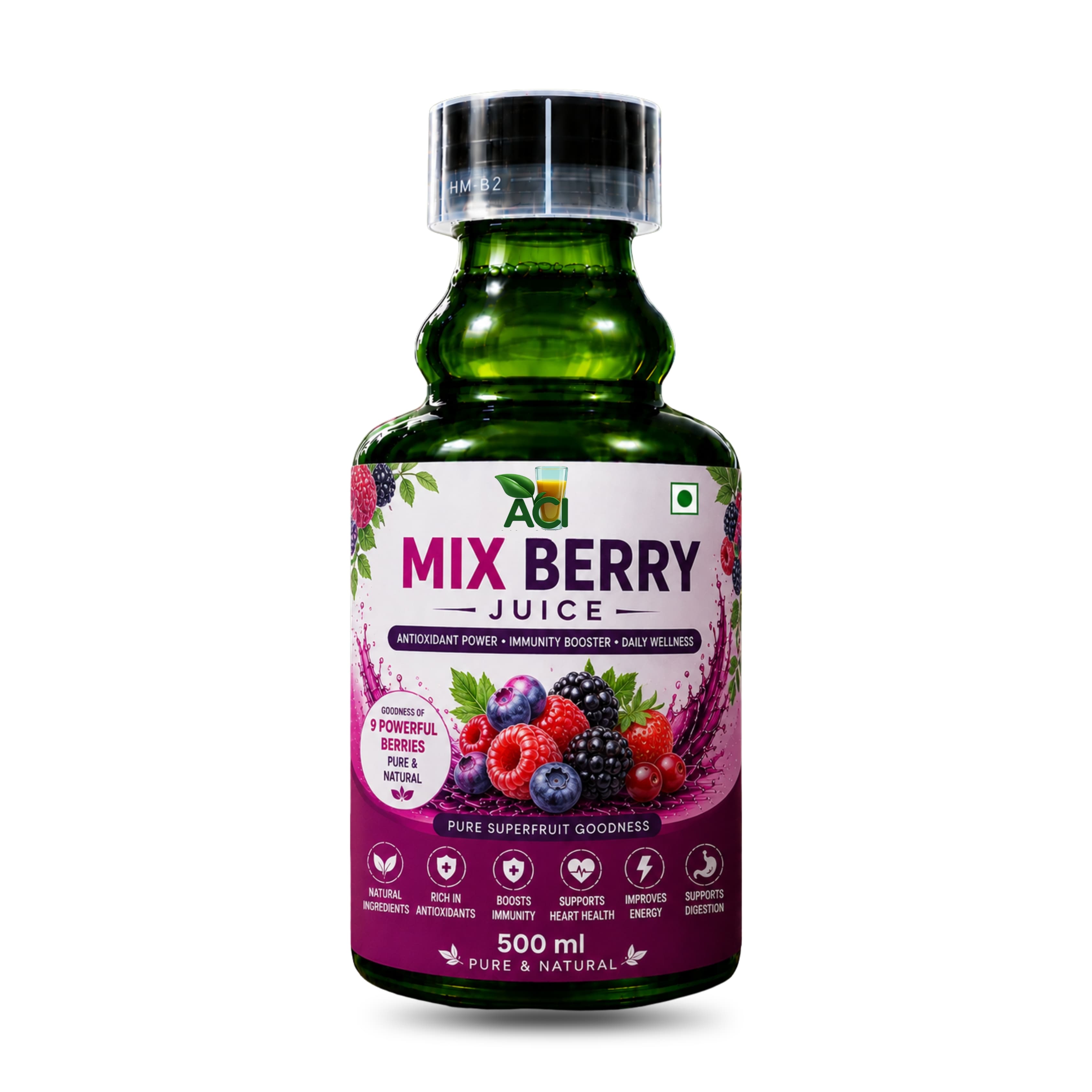 Mix Berry Juice - Vitamin-Rich Daily Immunity & Wellness Drink (500 ml & 1L) Aci Agro Sloution - Ayurvedic Herbal Medicine