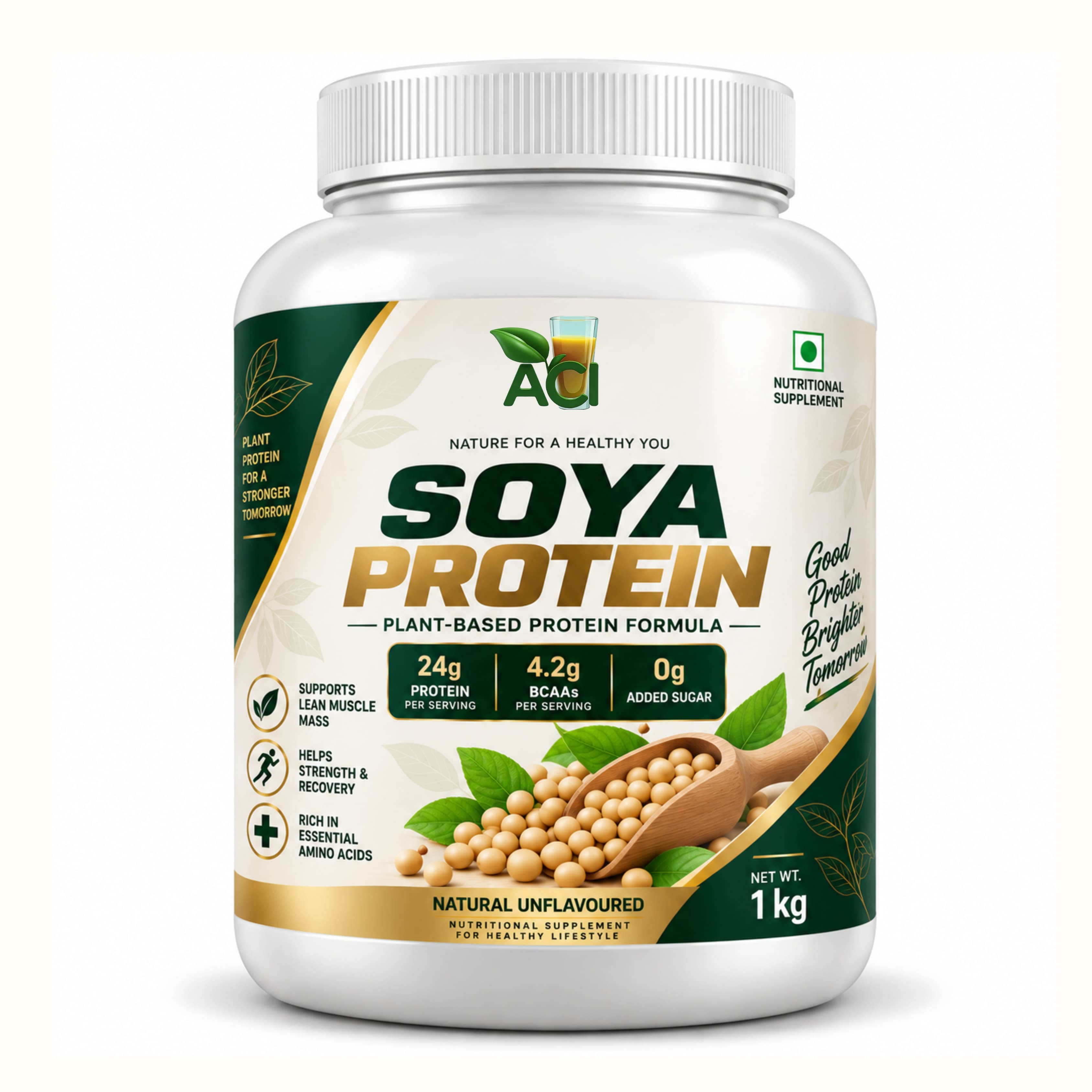Soya Protein Powder 1 kg – Plant-Based Protein Supplement ACI Agro Solution