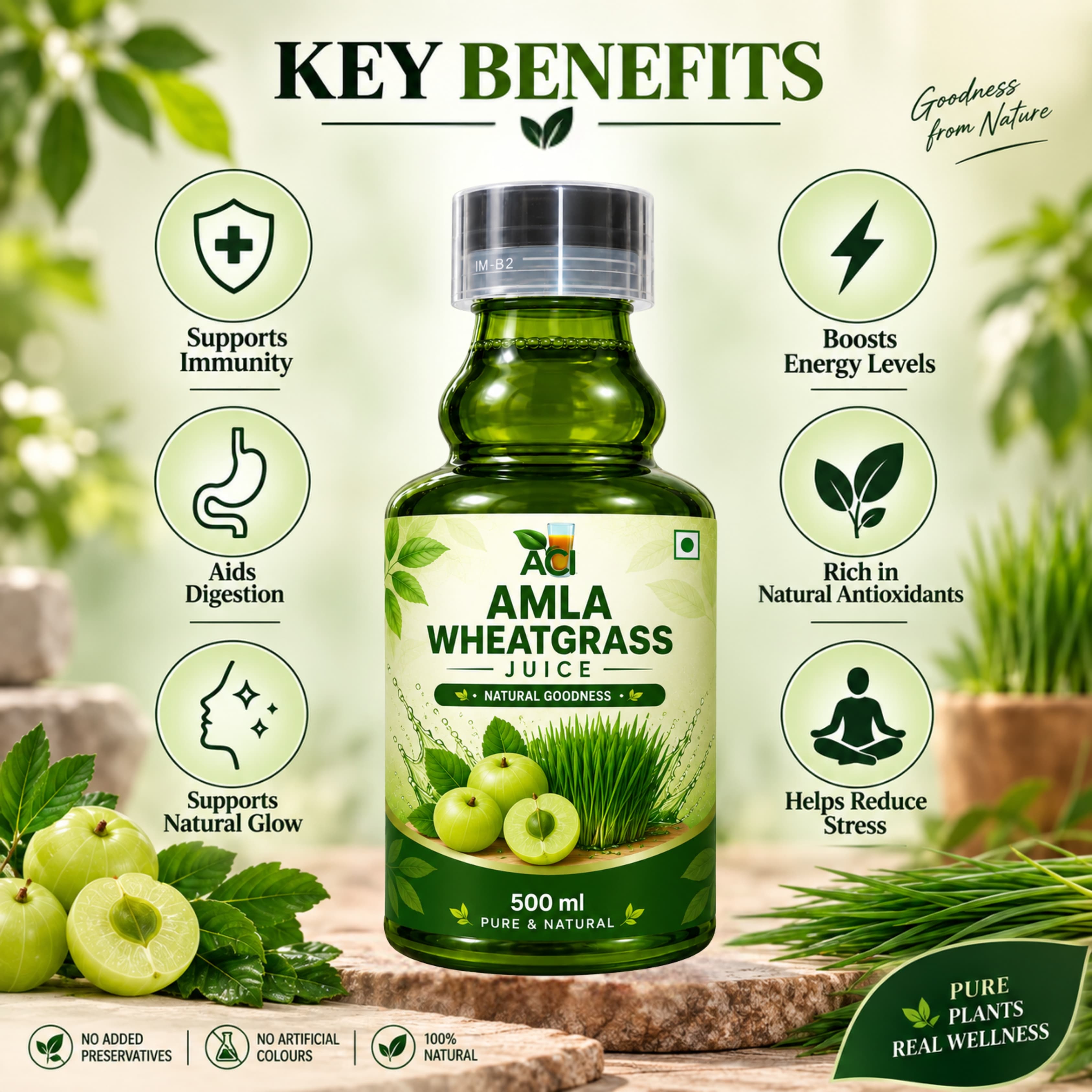 Amla Wheatgrass Juice – Herbal Juice | ACI Agro Solution thumbnail 3