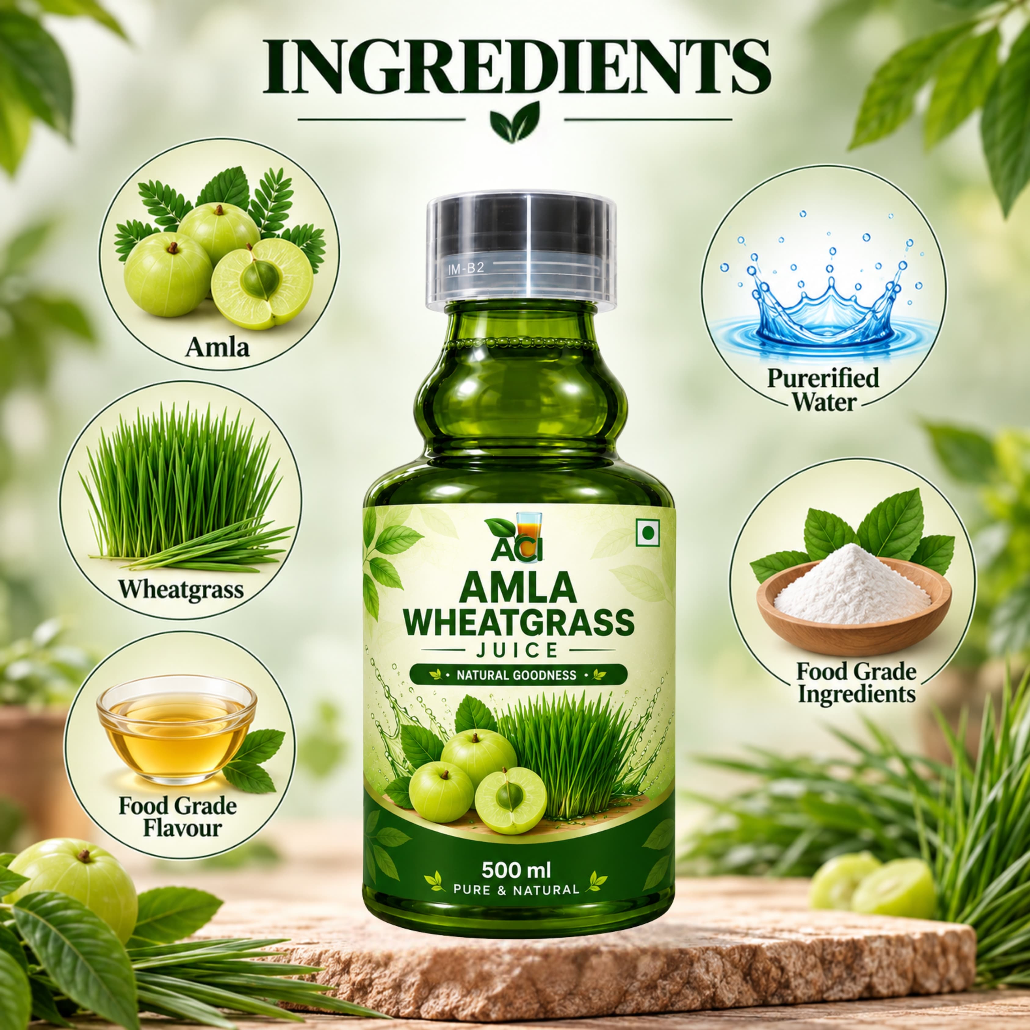 Amla Wheatgrass Juice – Herbal Juice | ACI Agro Solution thumbnail 2