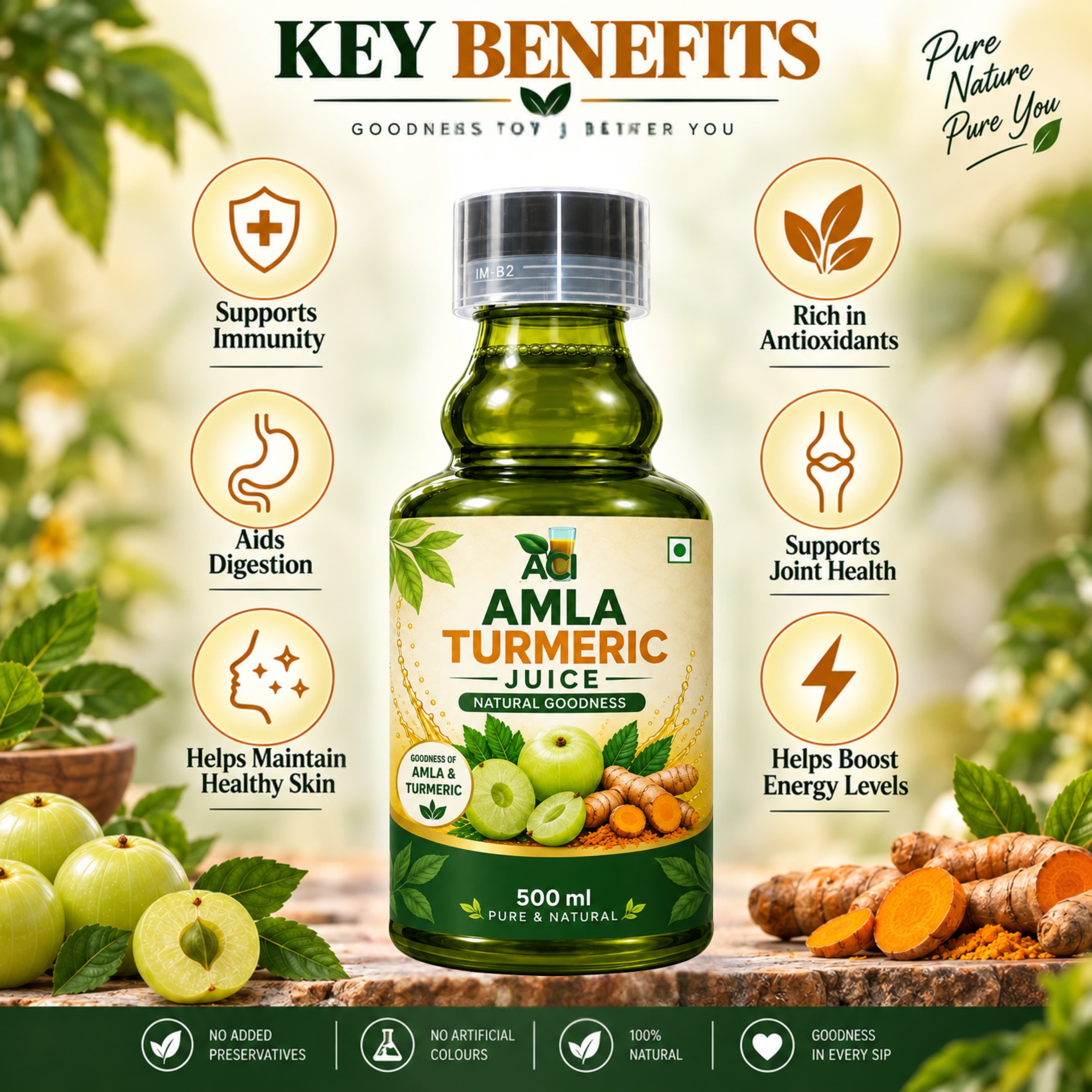Amla Turmeric Juice – Herbal Juice | ACI Agro Solution thumbnail 3