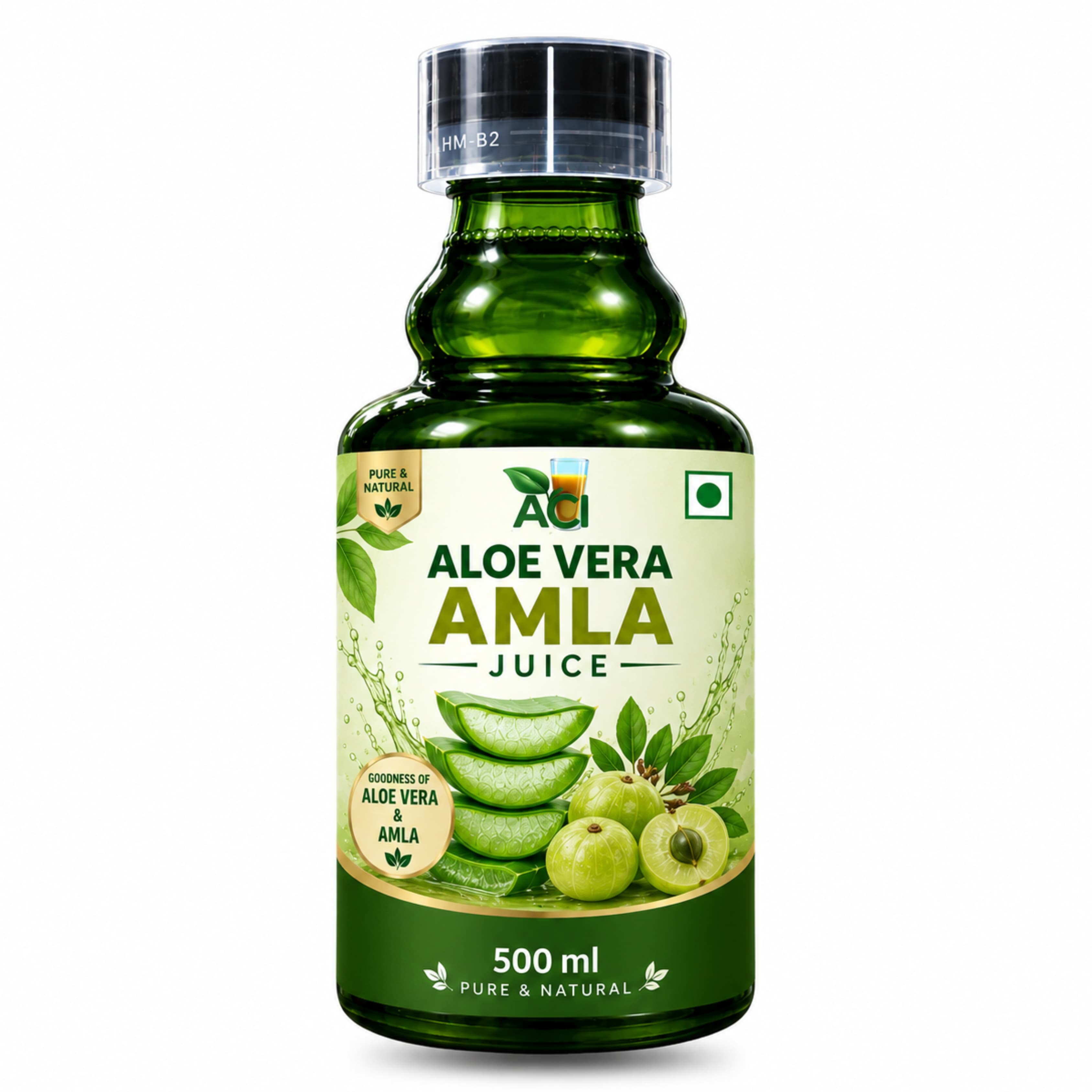Aloe Vera Amla Juice - Pure Vitamin C Booster for Hair & Skin Care (500 ml & 1L)Aci Agro Solution - Ayurvedic Herbal Medicine