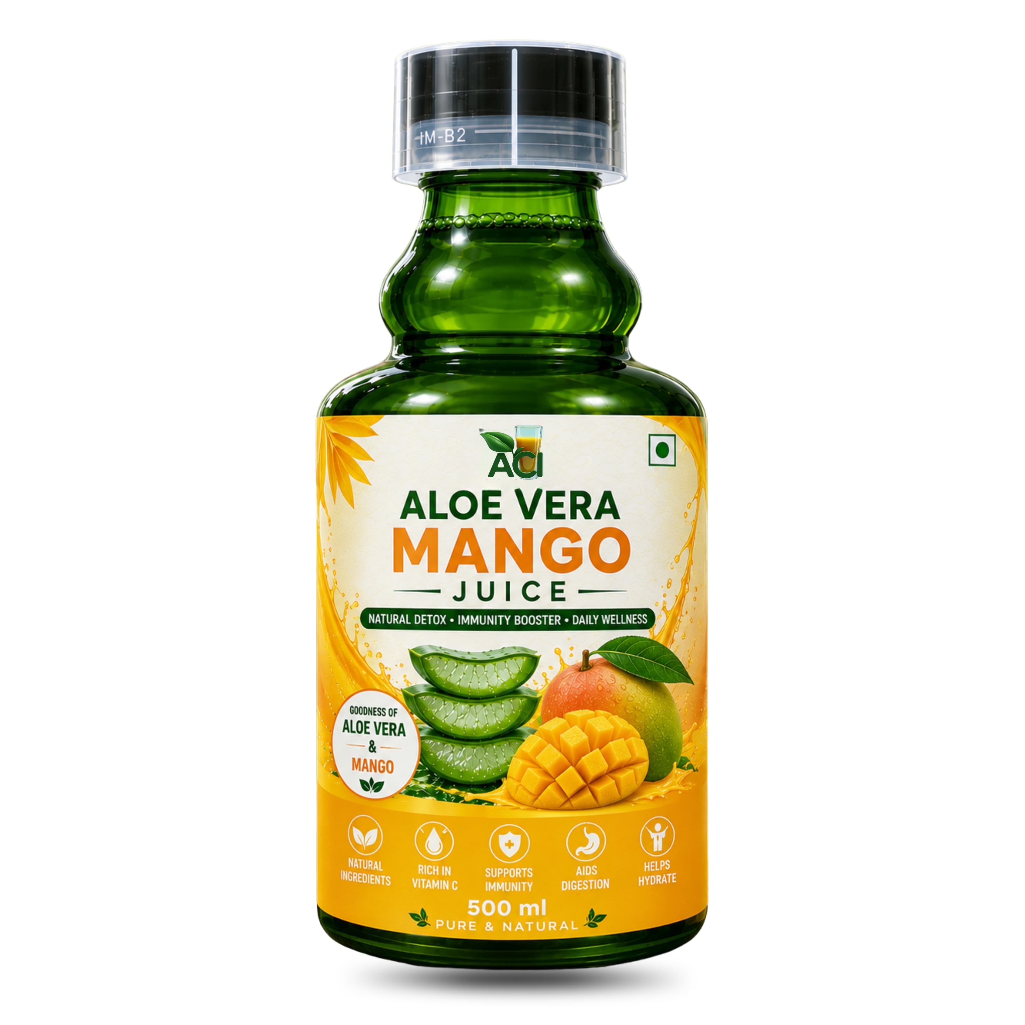 Aloe Vera Mango Juice - Natural Immunity & Digestion Boost (500 ml & 1L) Aci Agro Solution - Ayurvedic Herbal Medicine