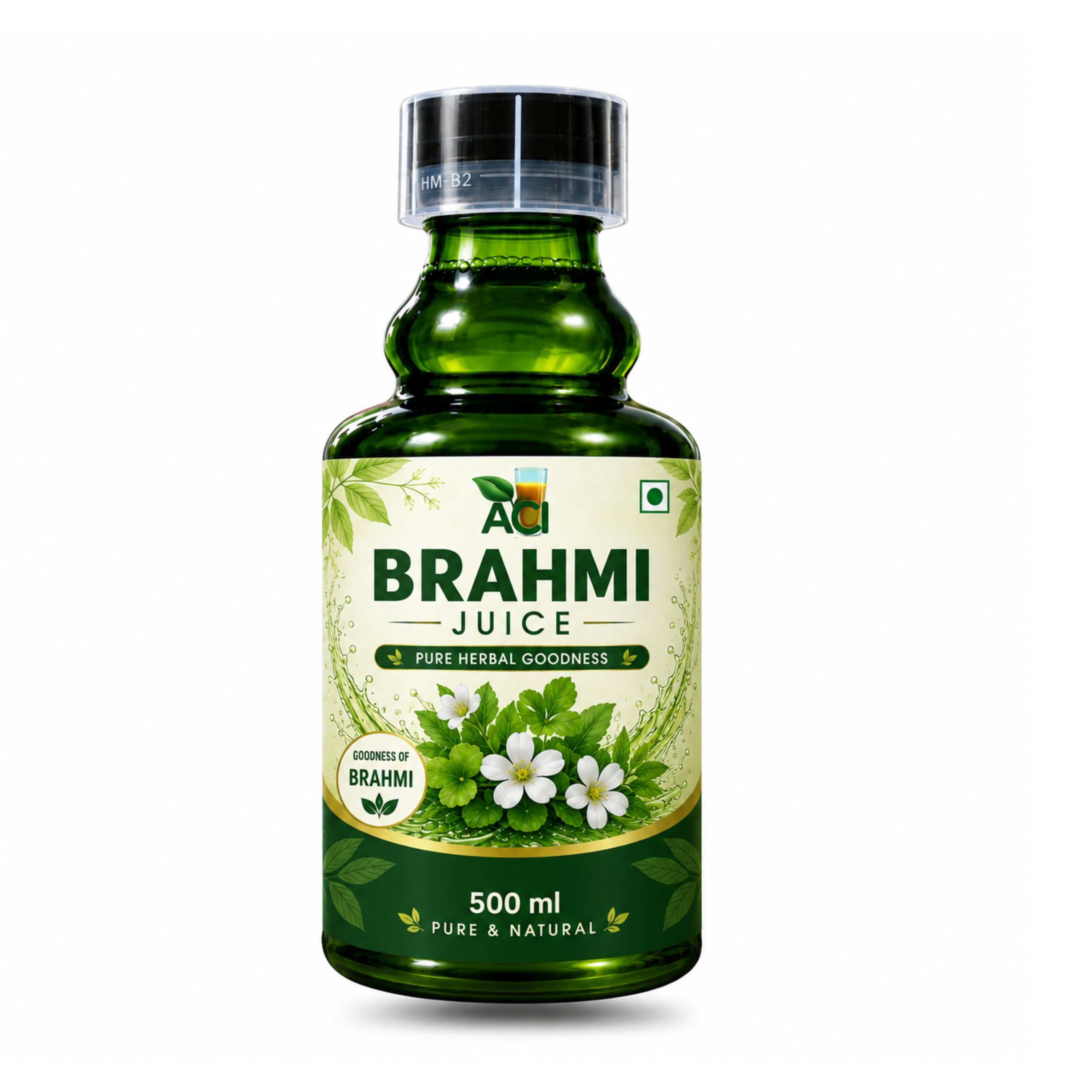 Brahmi Juice - Traditional Ayurvedic Brain Tonic for Cognitive Health (500ml & 1 L) Aci Agro Solution - Ayurvedic Herbal Medicine