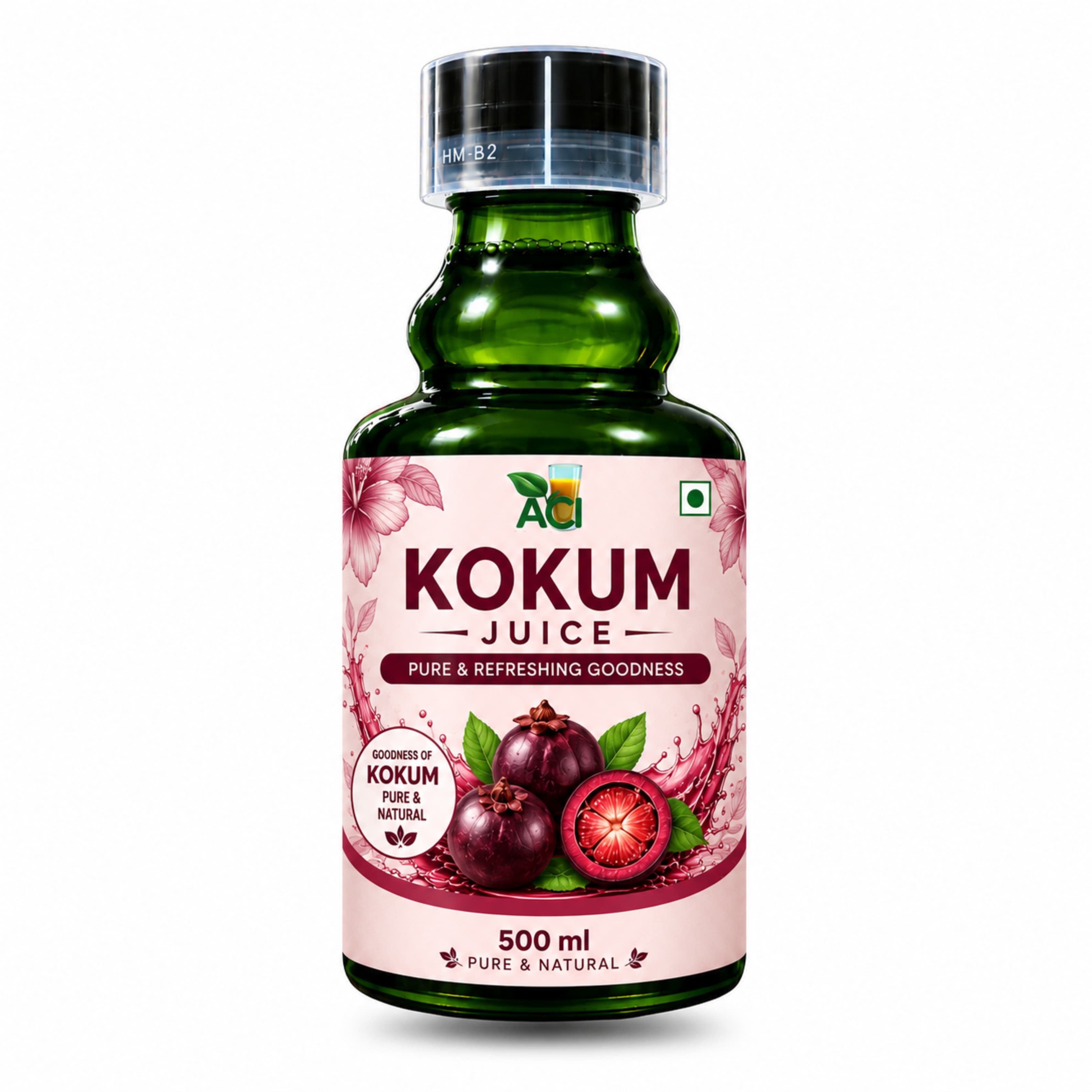Kokum Juice - Refreshing Healthy Drink for Weight Management & Digestion (500 ml & 1L) Aci Agro Solution - Ayurvedic Herbal Medicine