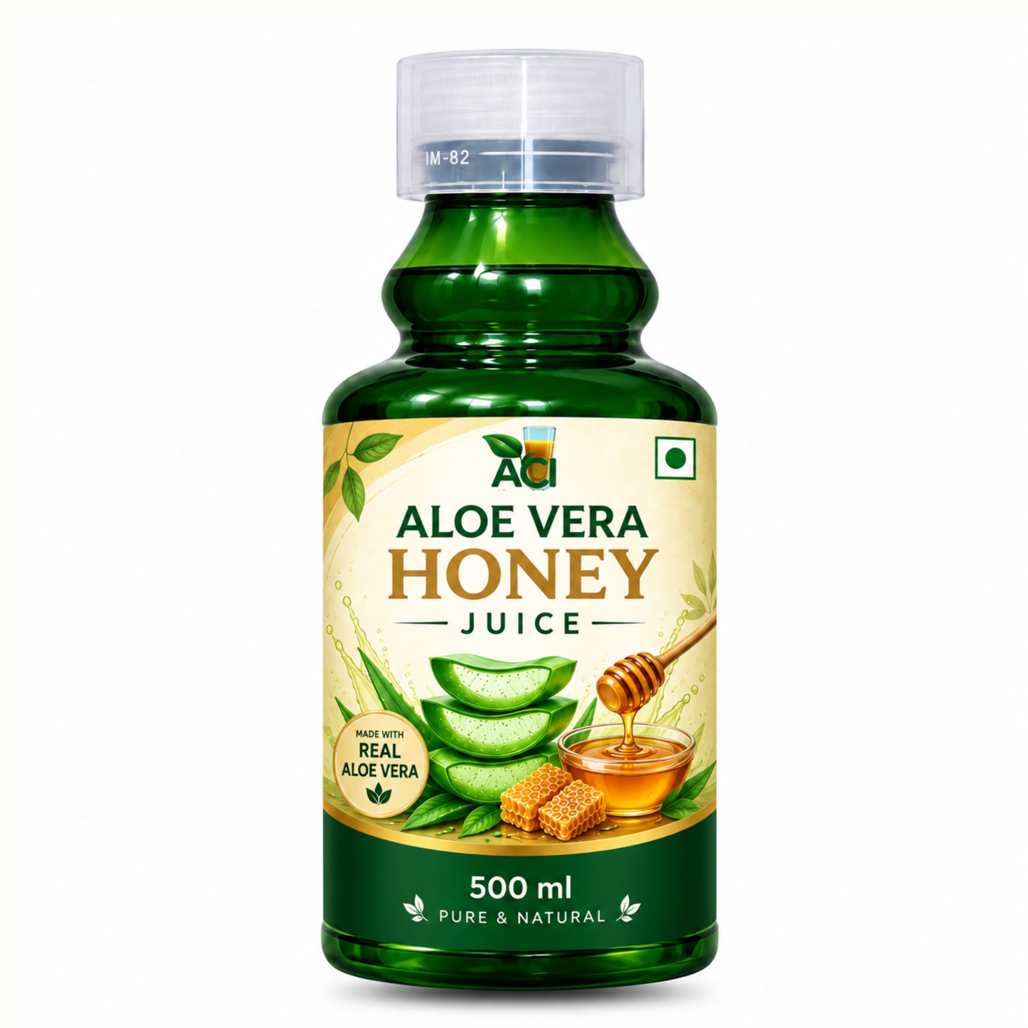 •  Aloe Vera Honey Juice - Pure Aloe & Honey Blend for Skin & Energy (500 ml & 1L) Aci Agro Solution - Ayurvedic Herbal Medicine